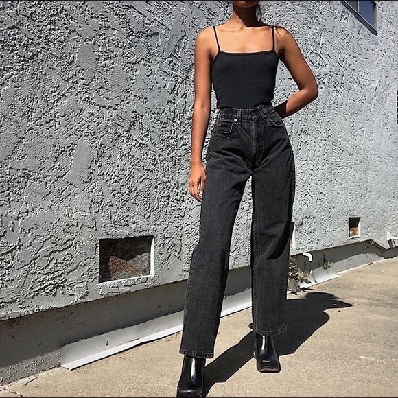 Levi's Denim - LEVIS VINTAGE 512 BLACK HIGH WAIST JEAN